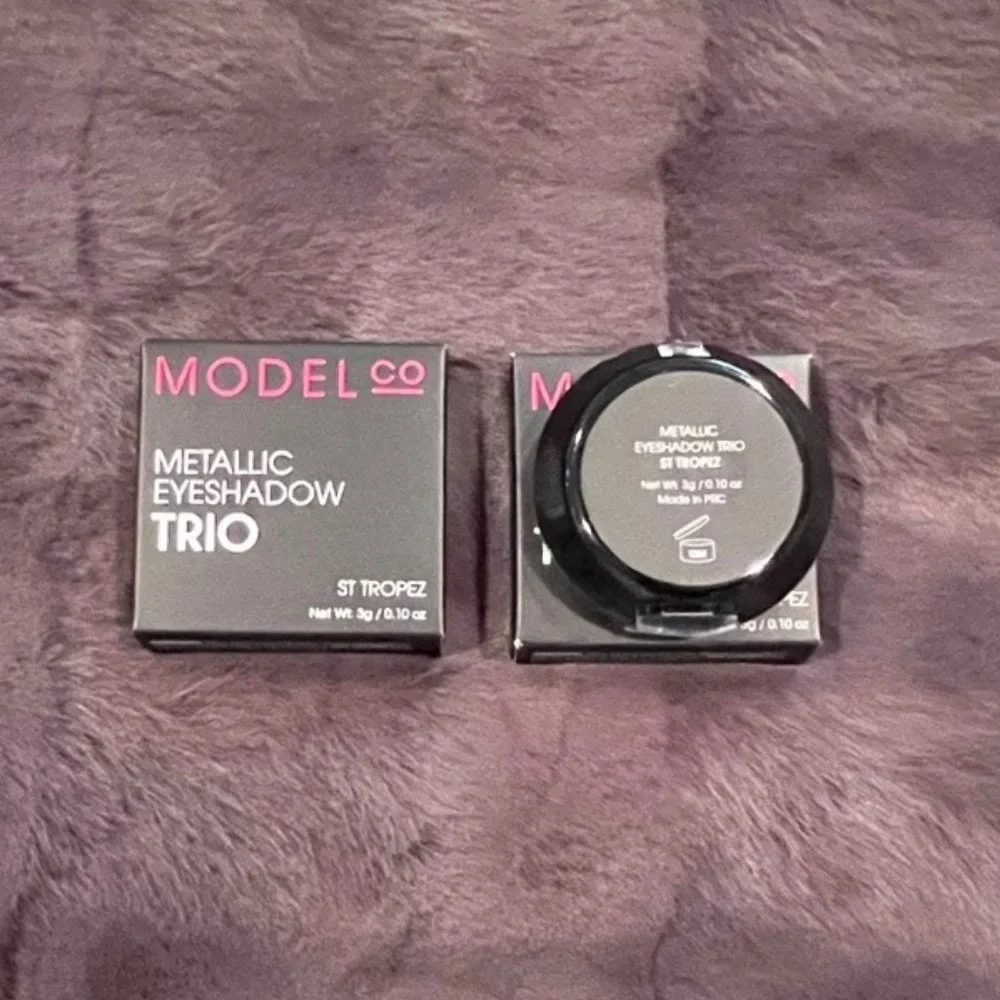Two (2) - ModelCo Metallic Eyeshadow Trio - St Tropez - New in Box